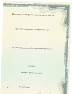 Лицензия на образовательную деятельность